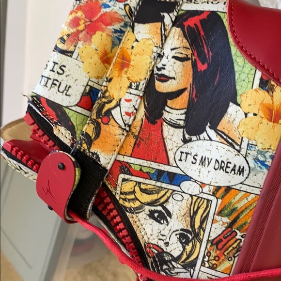 Giuseppe Zanotti Rare ComicBook High Top sneaker - Picture 3 of 5